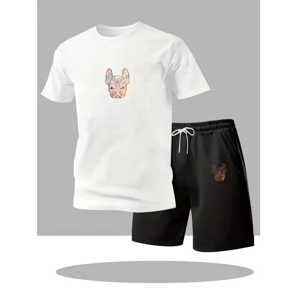Street Fashion Clothes - Men's Fashion Street Short Sleeve Set