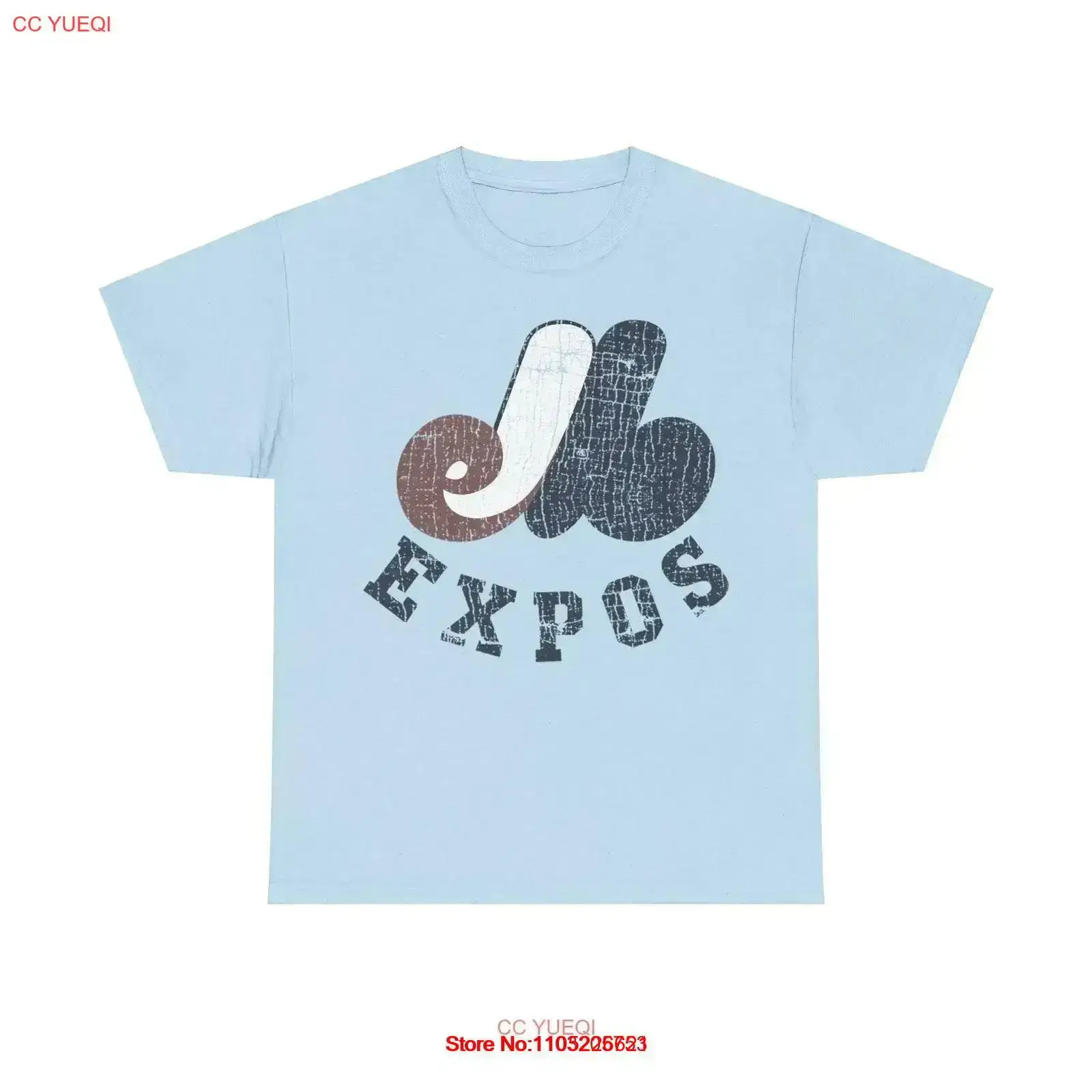 Street Fashion Magazine - Montreal Expos Distressed Logo Baseball T