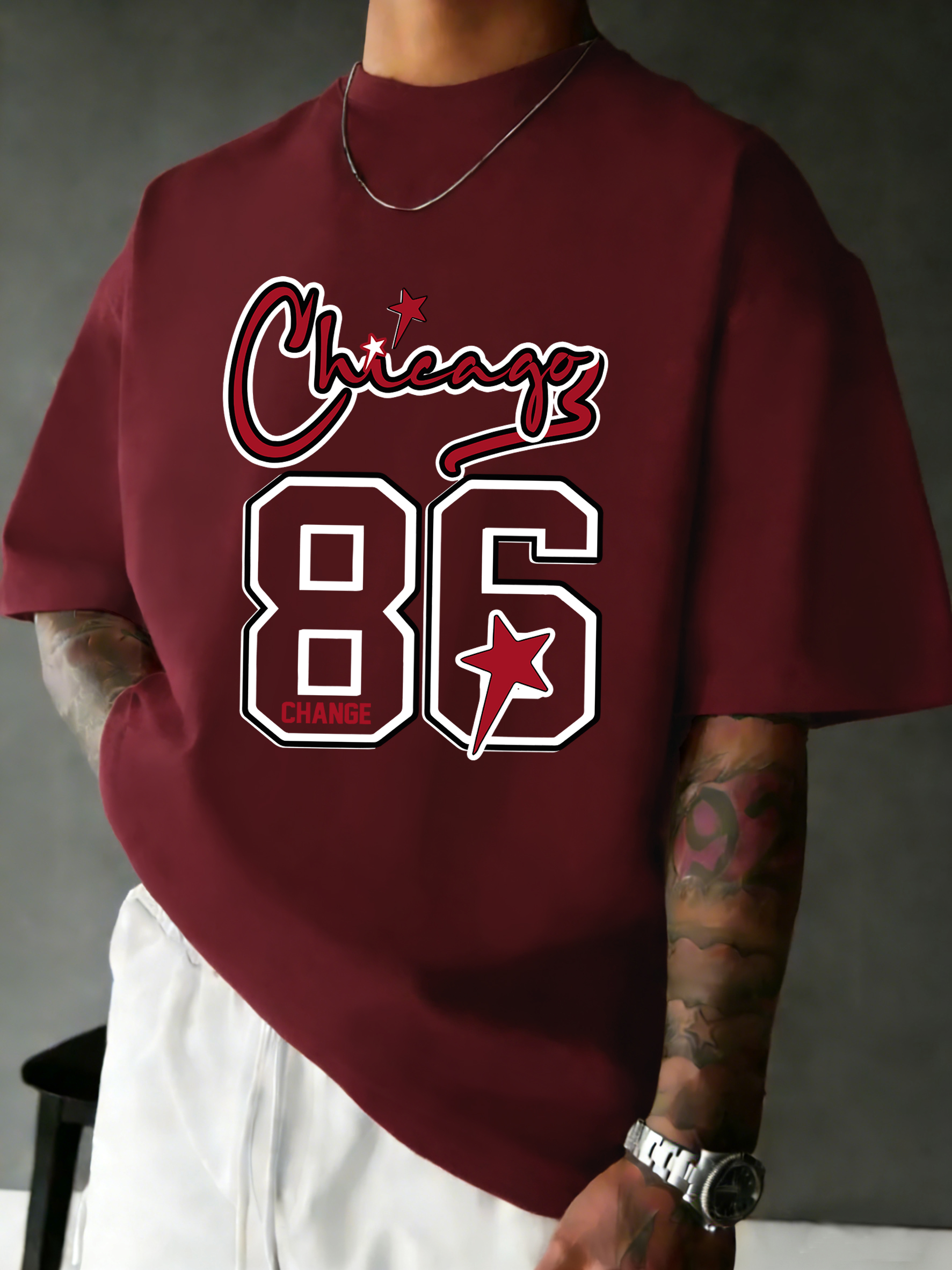 Street Fashion Chicago - Chicago Number 86 Creative Printing Men'S