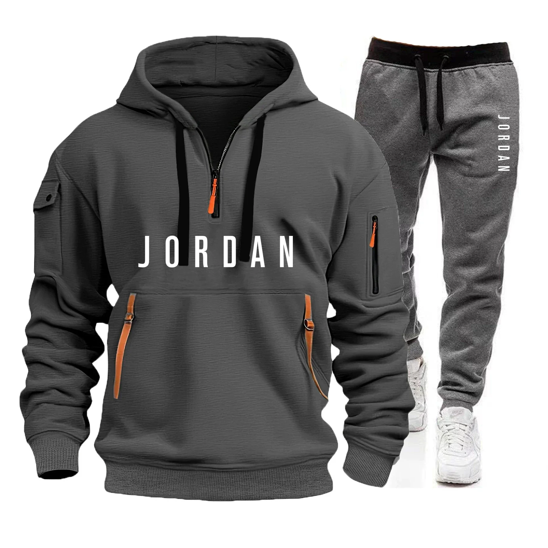 Street For Fashion - Spring and Autumn Men's Sweatshirt Set,