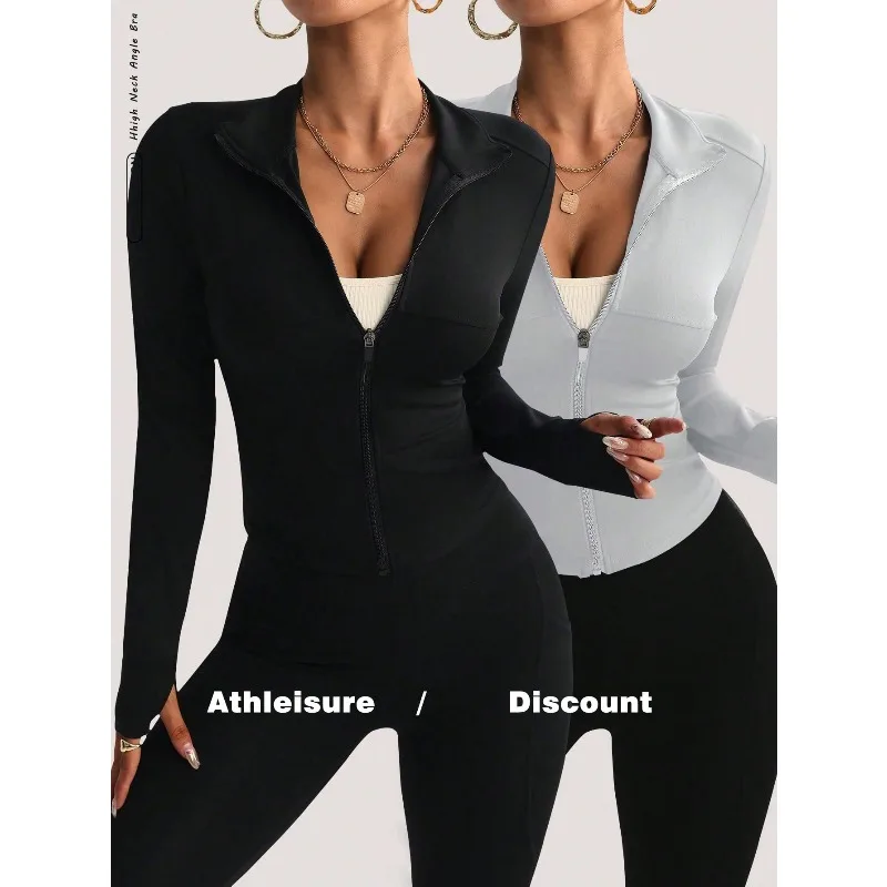 Fashion Street Yoga - Women's Yoga Outerwear Fitted Sports Running