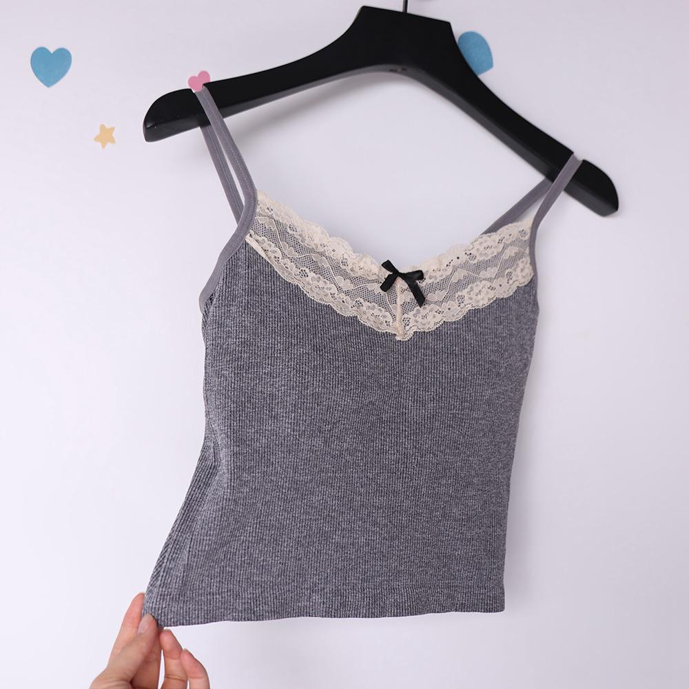 Fashion Lace Bow Vest Camisole - Street Fashion Photographers recensie en prijs