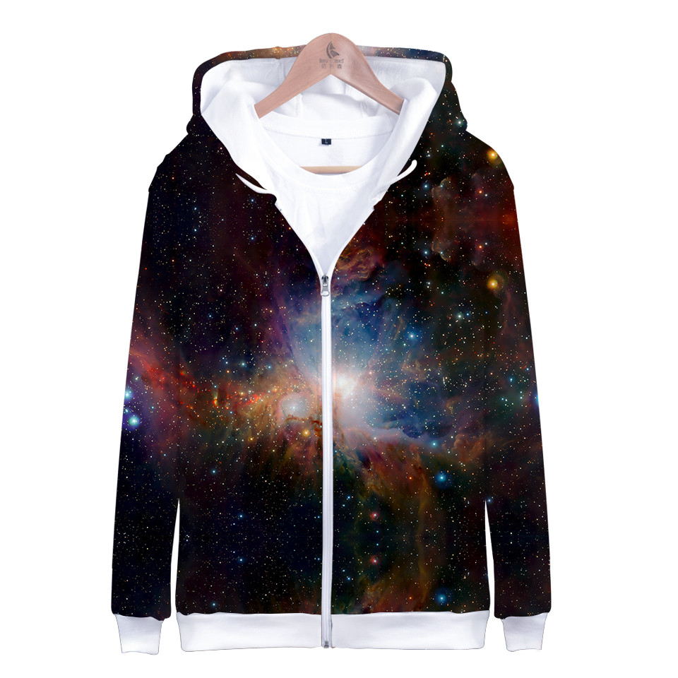 Children Star Space Galaxy Hoo - Street Fashion Zip Up Hoodie recensie en prijs