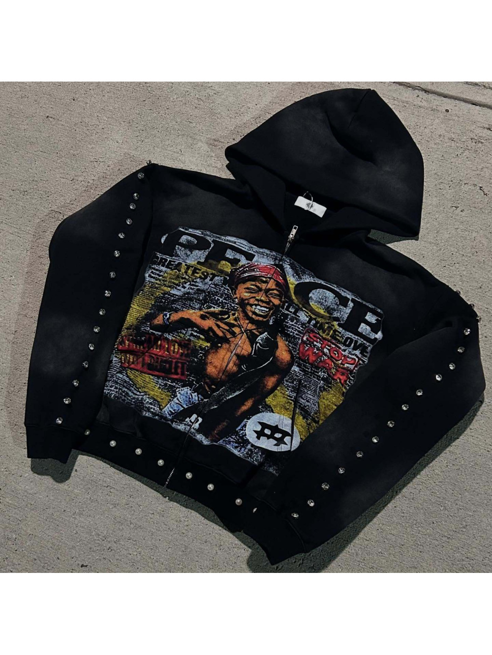 2026 new American hip-hop loos - Street Fashion Zip Up Hoodie recensie en prijs