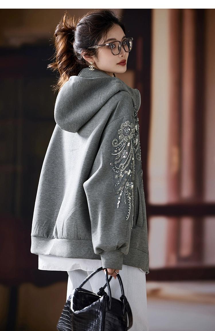 SuperAen Fashion Embroidered F - Street Fashion Zip Up Hoodie recensie en prijs