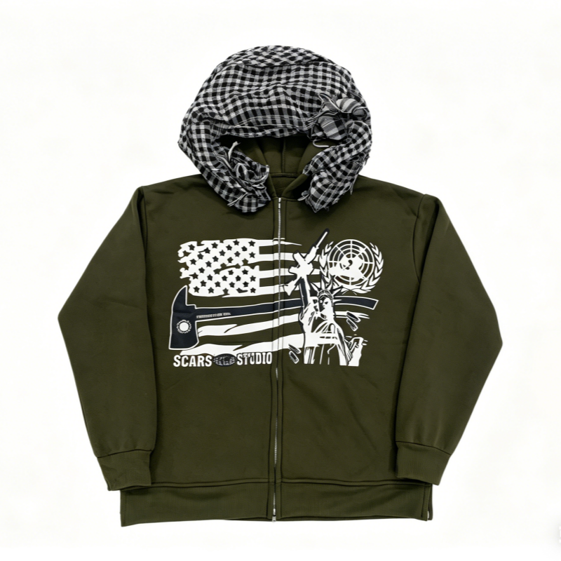 Cross border new zipper retro  - Street Fashion Zip Up Hoodie recensie en prijs