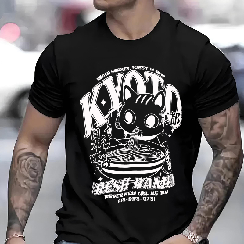 Cute Kyoto Cat Print Men Woman - Street Fashion Kyoto recensie en prijs