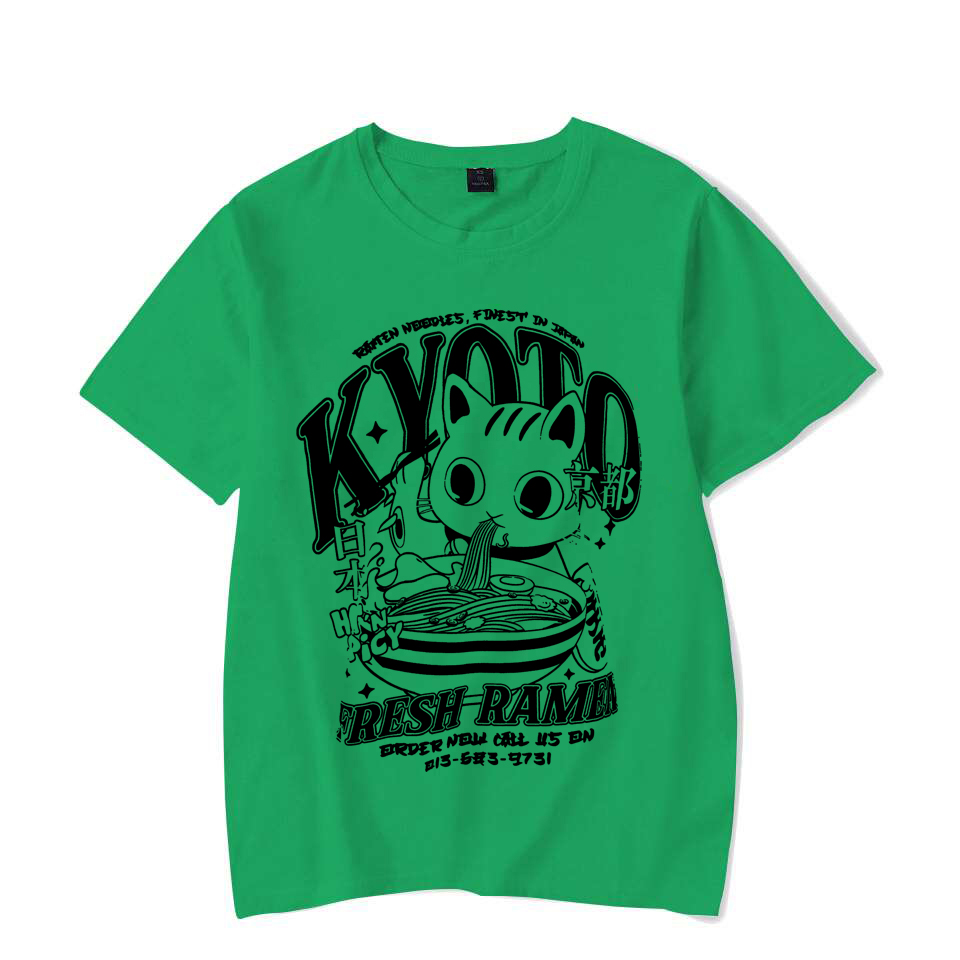 Cute Kyoto Cat Print Men Woman - Street Fashion Kyoto recensie en prijs
