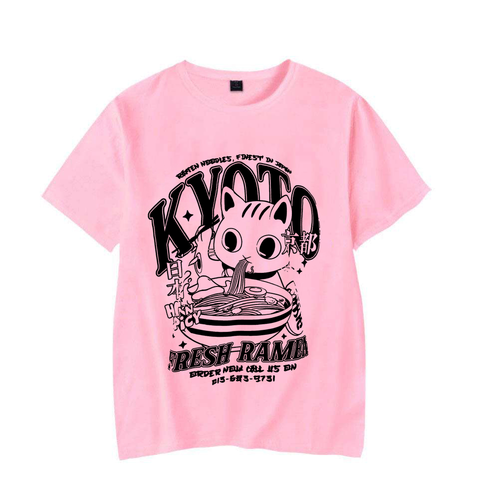 Cute Kyoto Cat Print Men Woman - Street Fashion Kyoto recensie en prijs