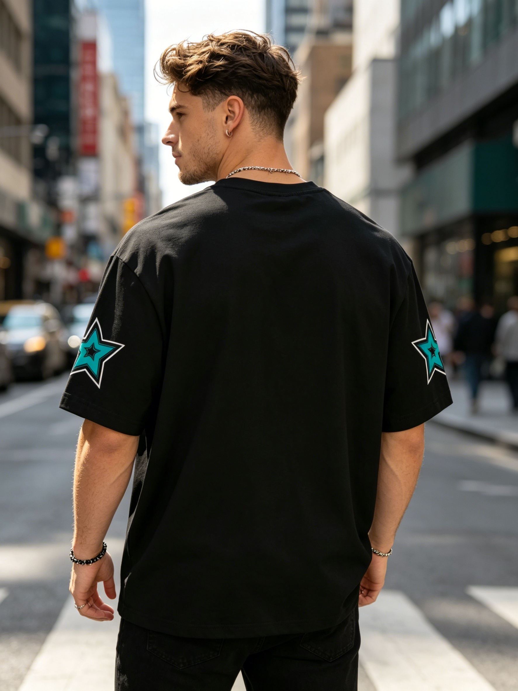 Men's Black Summer Graphic Str - Street Fashion Chicago recensie en prijs