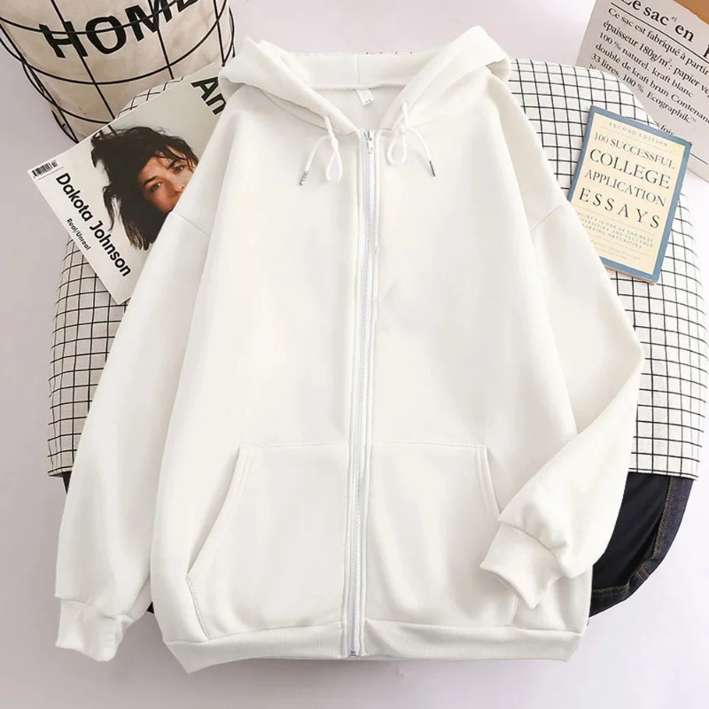 High Street Hoodie Men Solid C - Street Fashion Zip Up Hoodie recensie en prijs