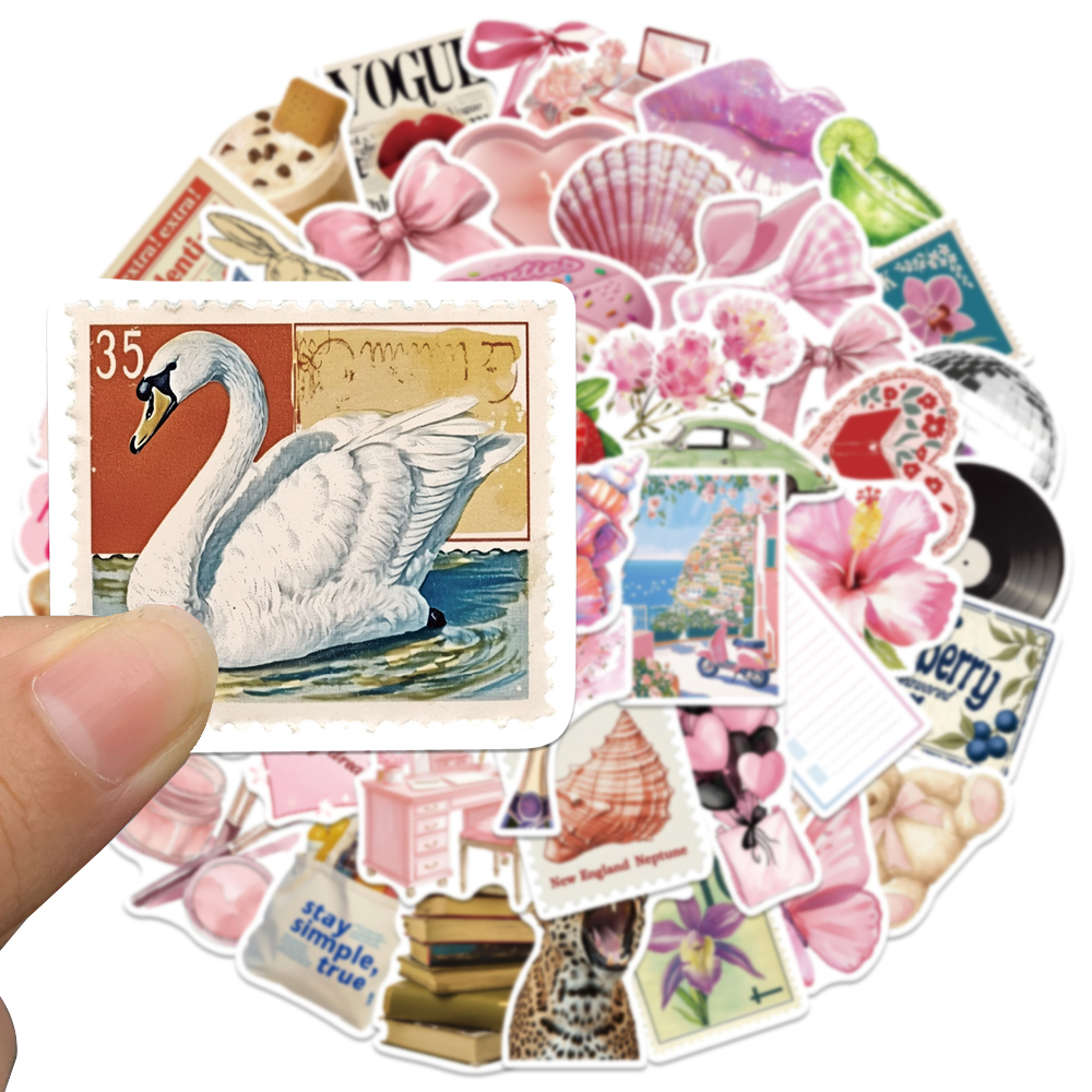 50pcs Pink Bow Sticker Fashion - Street Fashion Magazine recensie en prijs