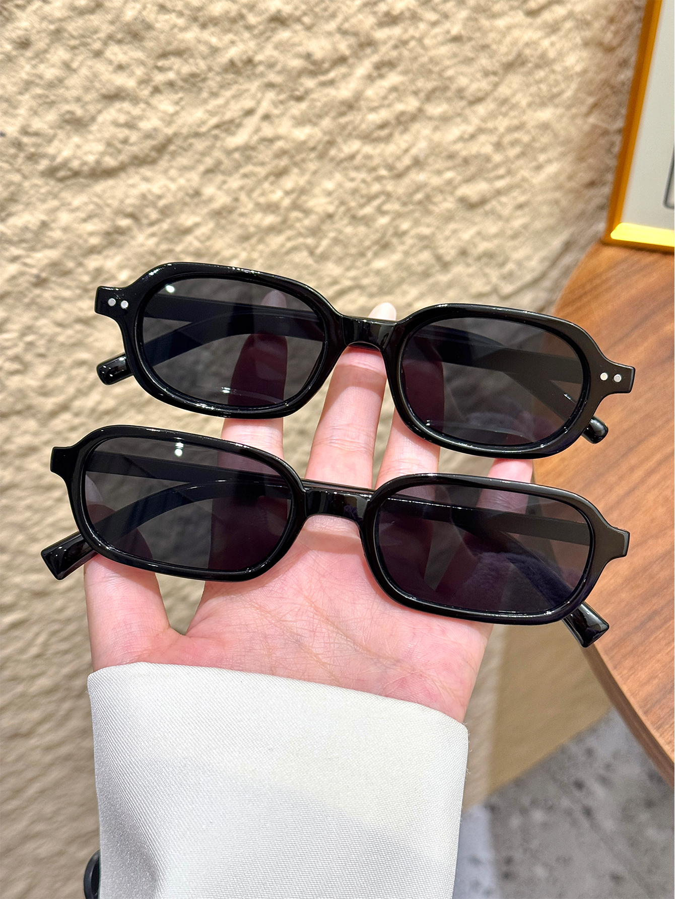 2Pcs Retro Square & Oval Frame - Parade Fashion Street recensie en prijs
