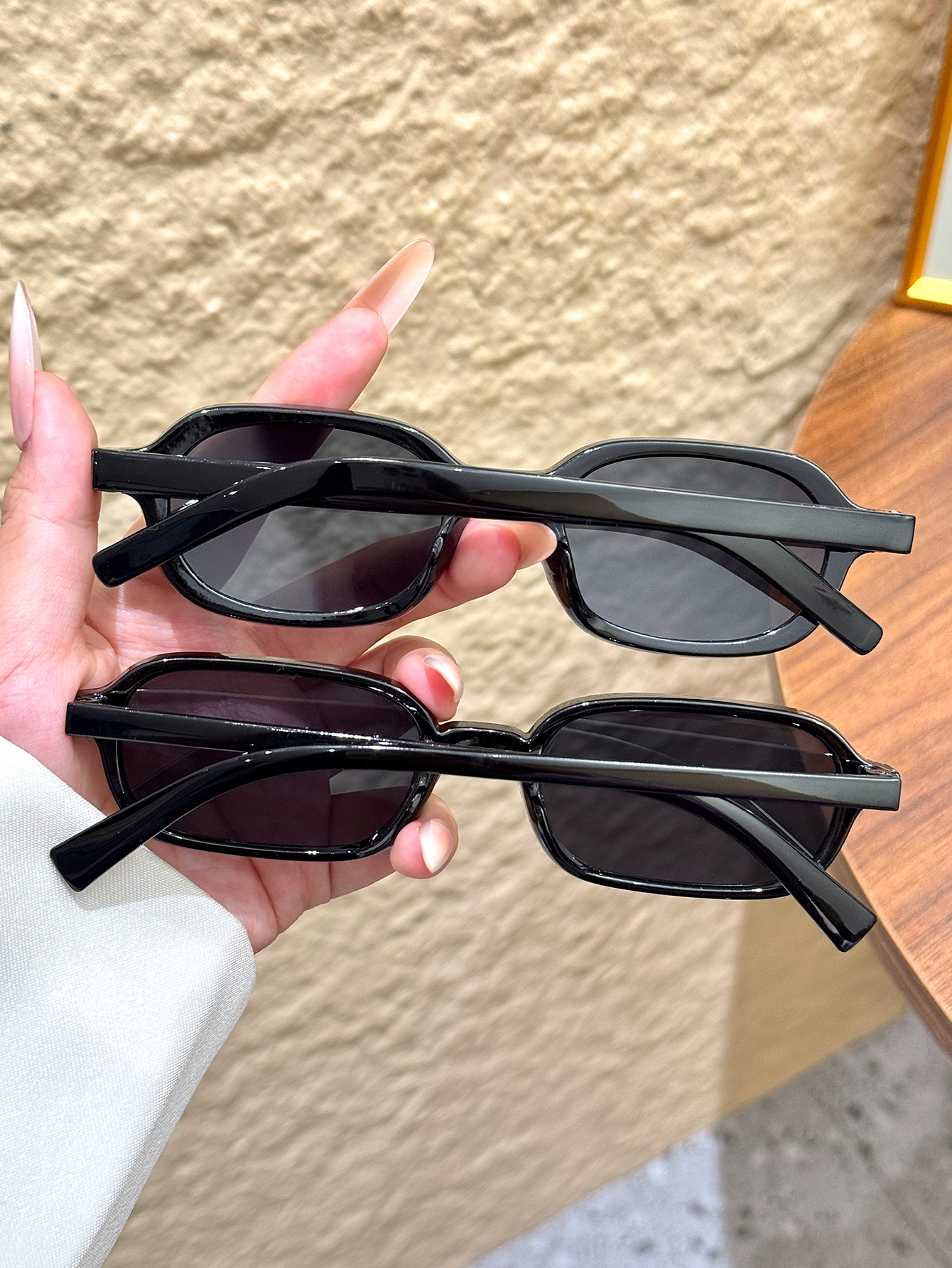 2Pcs Retro Square & Oval Frame - Parade Fashion Street recensie en prijs