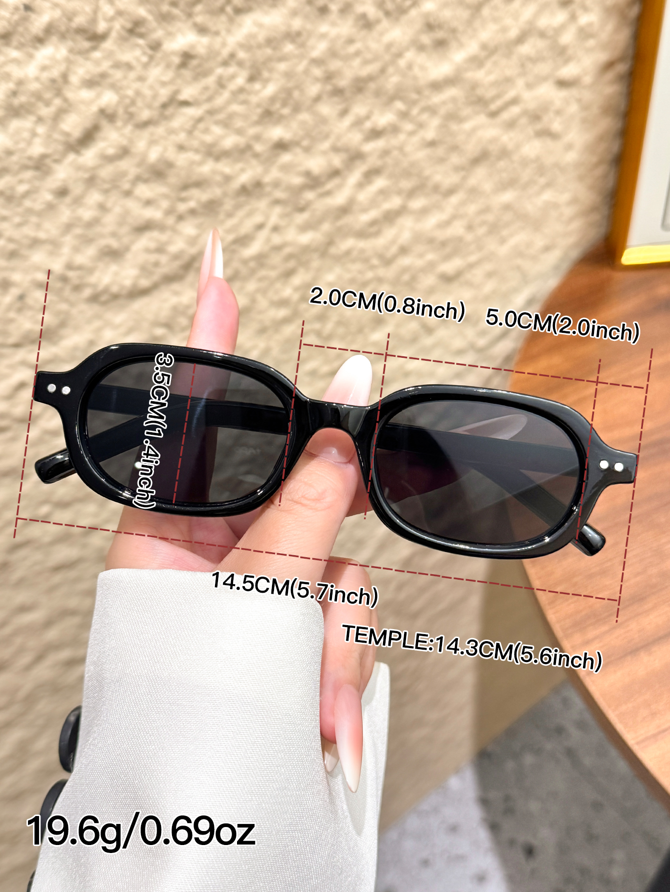 2Pcs Retro Square & Oval Frame - Parade Fashion Street recensie en prijs