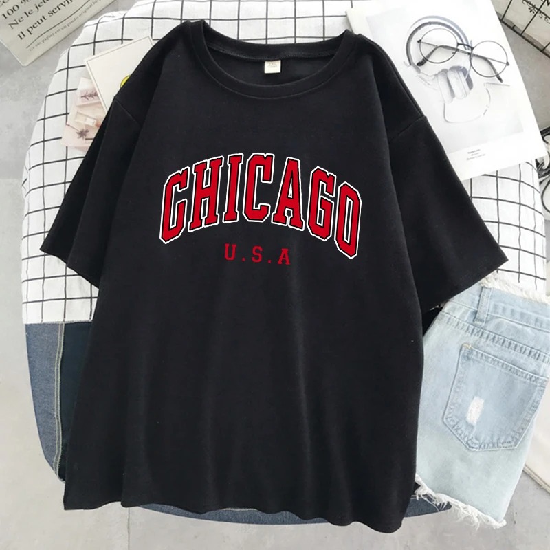 Chicago Usa City Letter Graphi - Street Fashion Chicago recensie en prijs