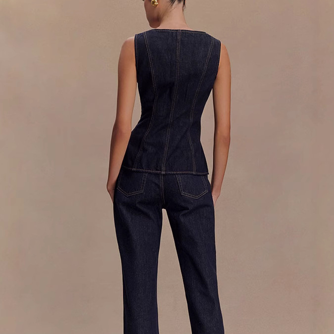 Summer Denim Pant Sets Women 2 - Street Fashion Vest recensie en prijs