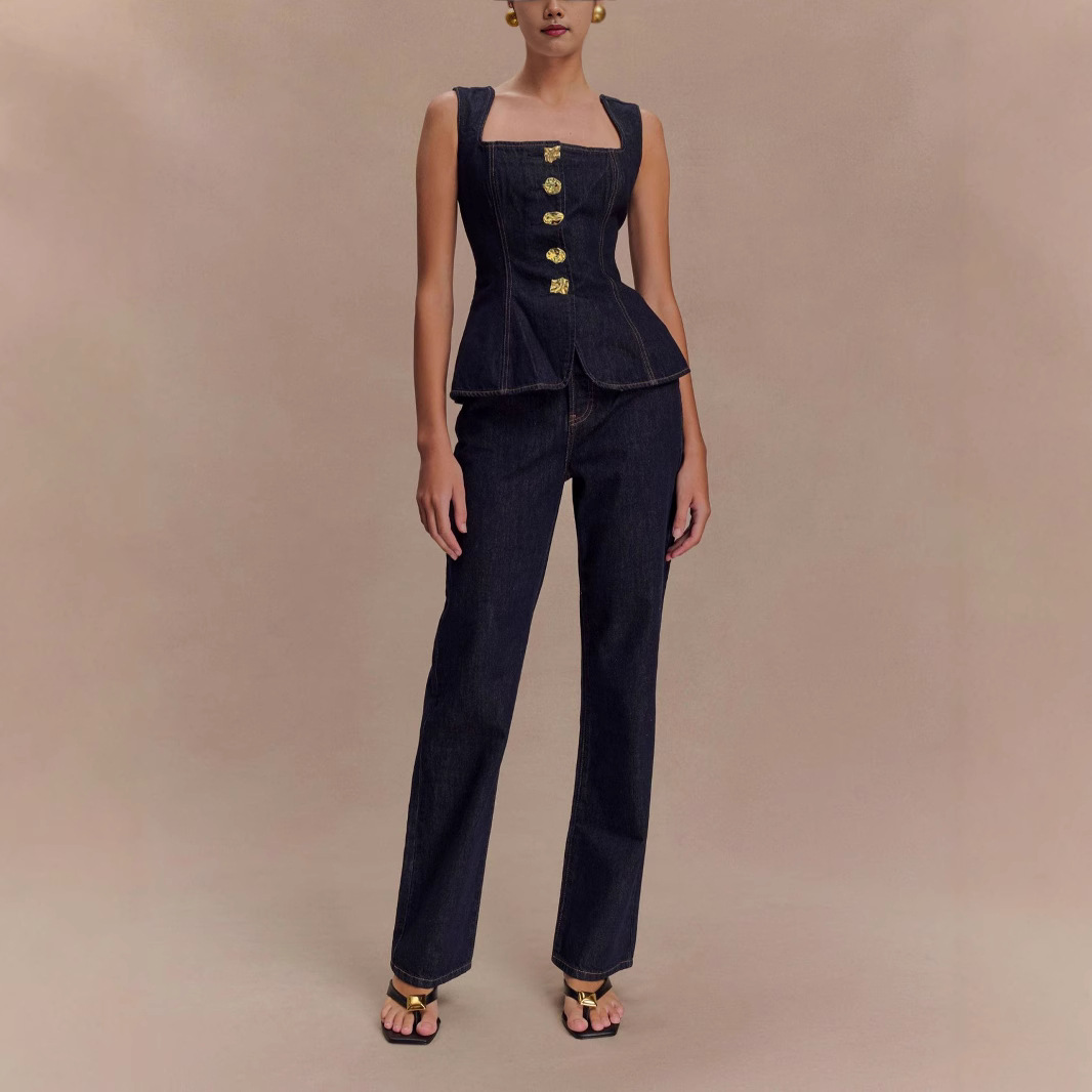 Summer Denim Pant Sets Women 2 - Street Fashion Vest recensie en prijs