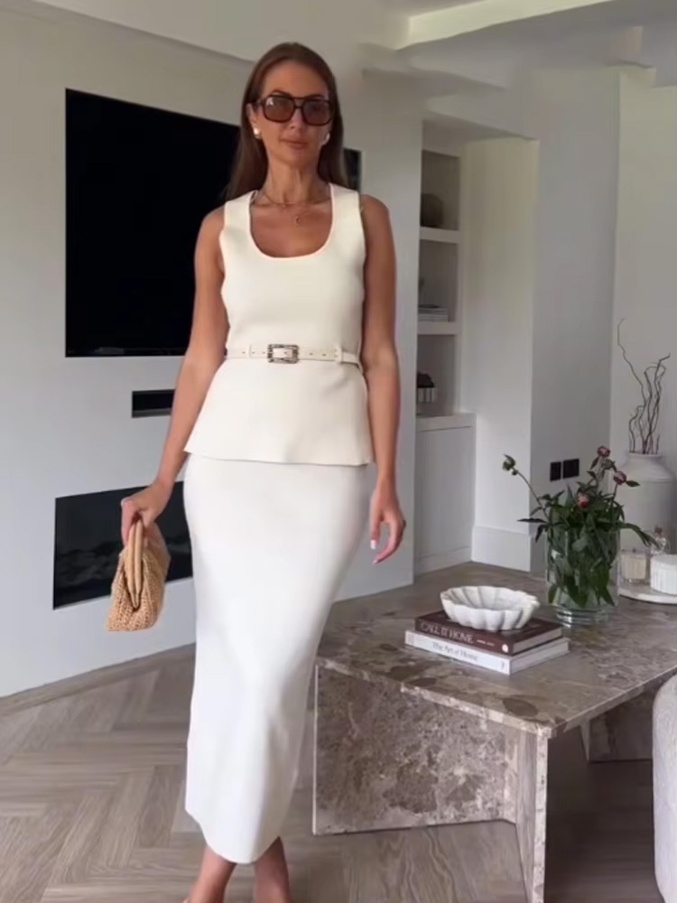 HH Women's Knitted Skirt Set C - Street Fashion Vest recensie en prijs