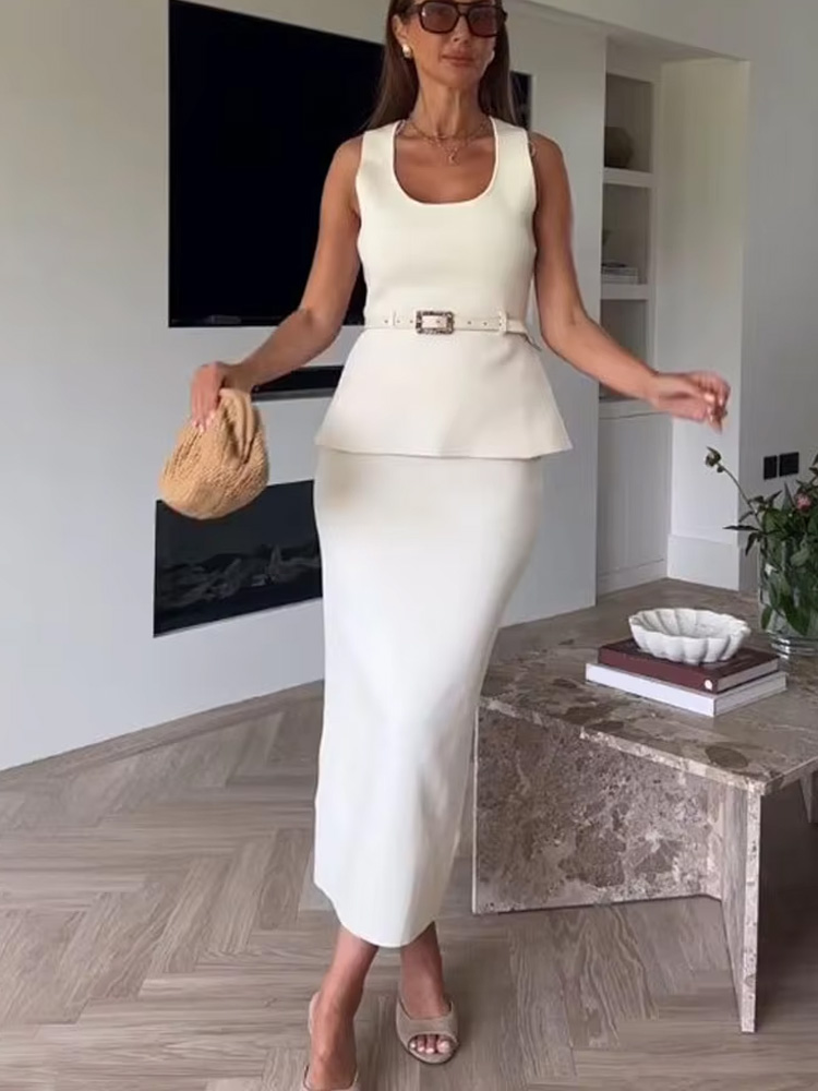 HH Women's Knitted Skirt Set C - Street Fashion Vest recensie en prijs