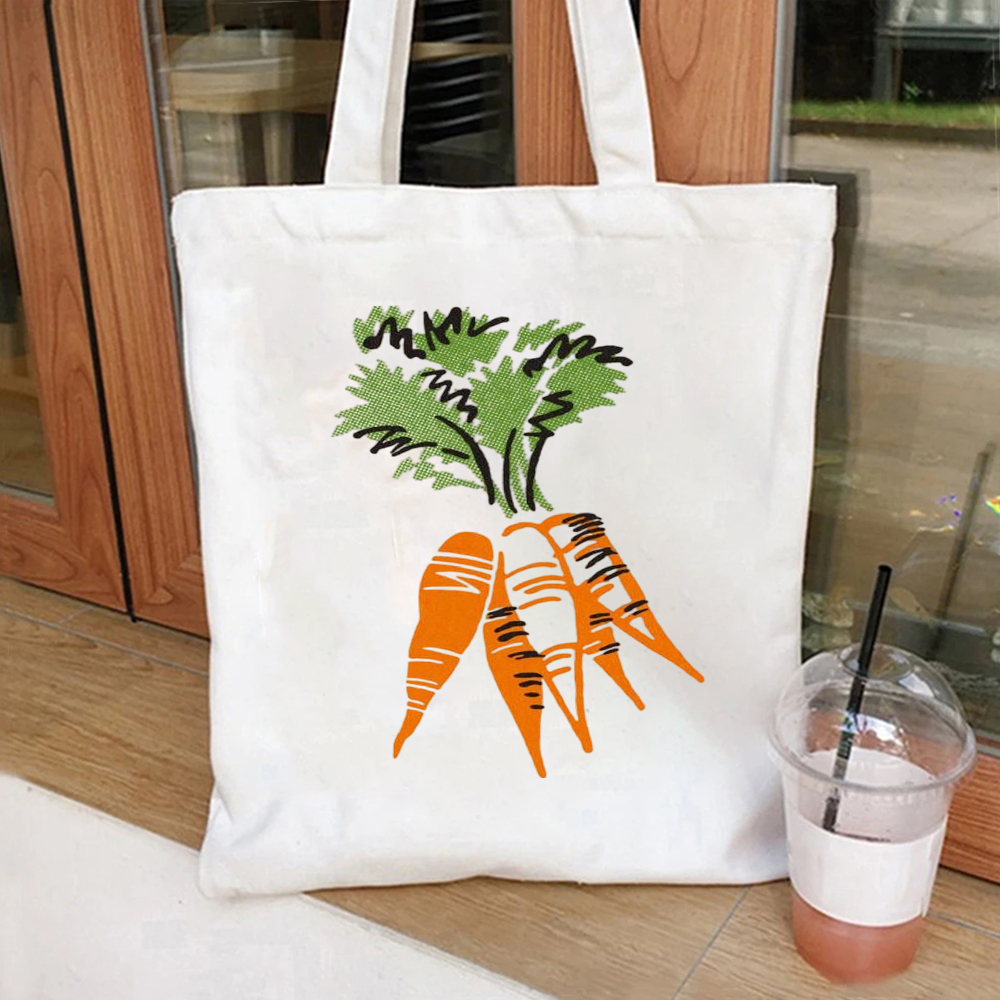 Watercolor Orange Carrot Bunch - Tote Bag Canvas Print recensie en prijs