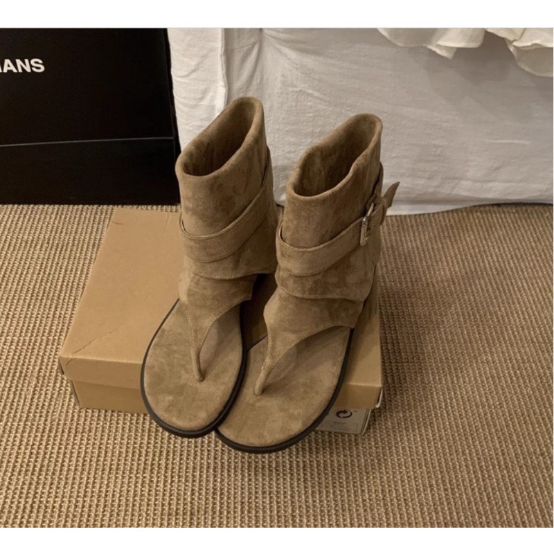 2025Spring Clip Toe Flats Sand - Street Fashion Clothes recensie en prijs
