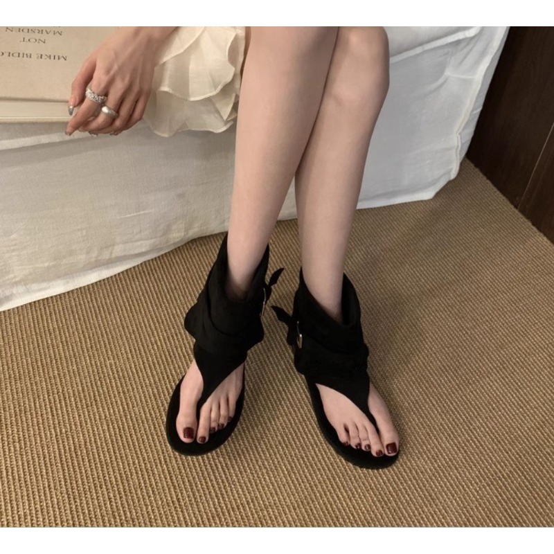 2025Spring Clip Toe Flats Sand - Street Fashion Clothes recensie en prijs