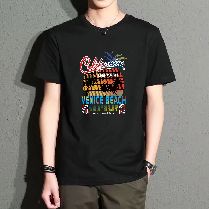 Men's Black Round-Neck Short-S - Street Fashion Venice recensie en prijs