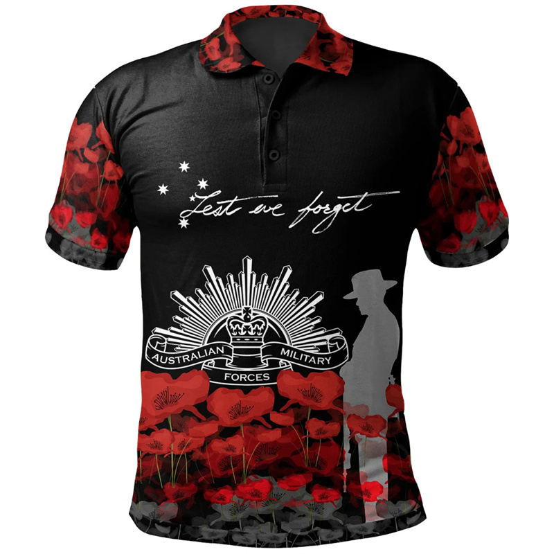 Lest We Forget Anzac Day Polo  - Street Fashion Men 2025 recensie en prijs