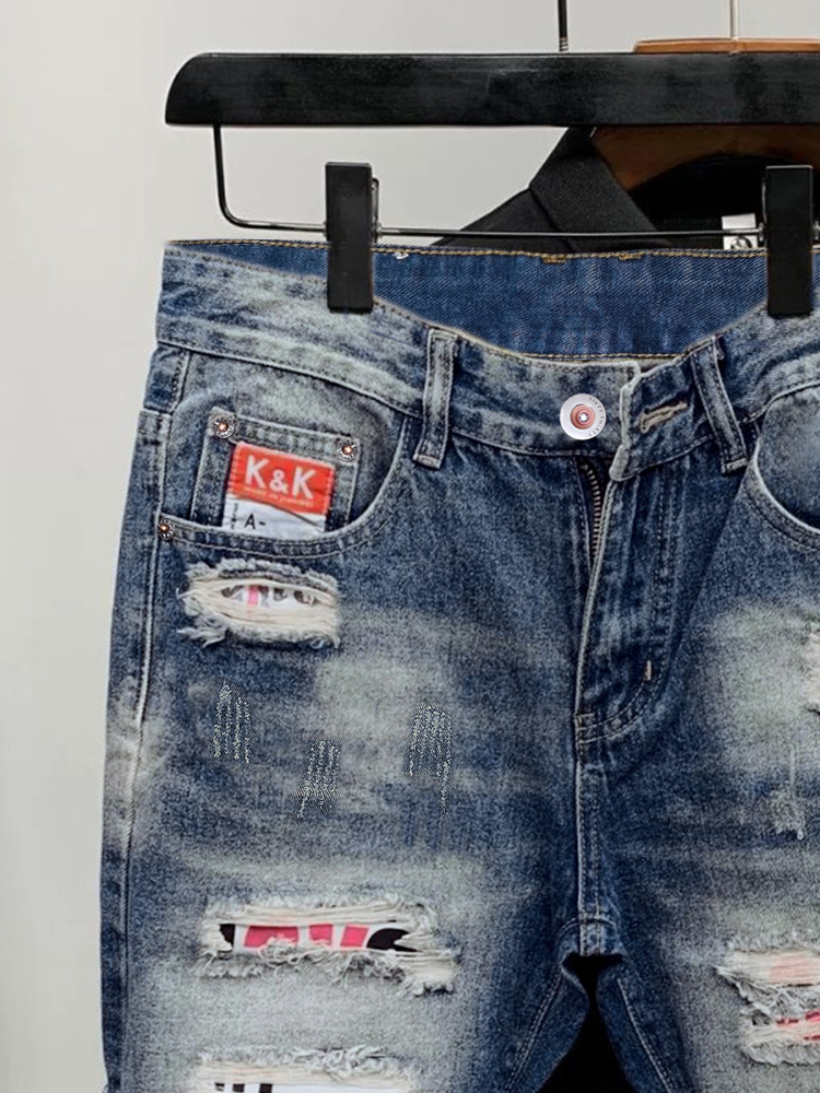 2026 Summer Ripped Straight Me - Street Fashion Korean recensie en prijs