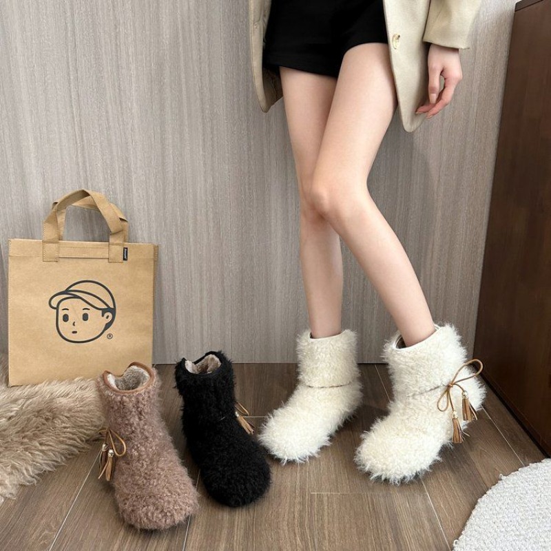 Solid Color Fleece-Lined White - Street Fashion Online recensie en prijs
