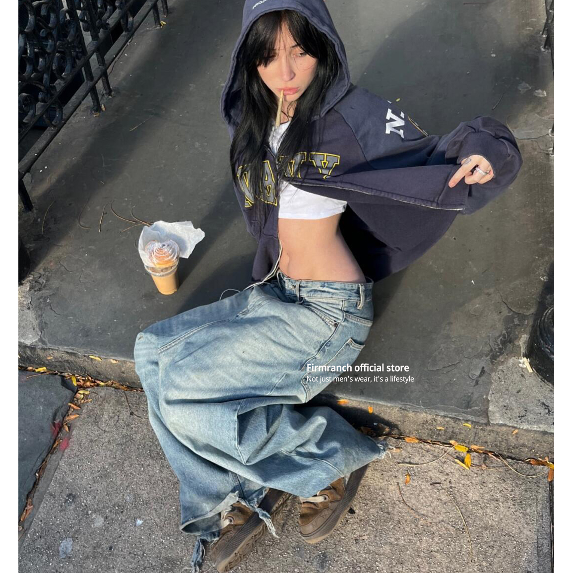 Firmranch Korean Fashion Make  - Street Fashion Zip Up Hoodie recensie en prijs