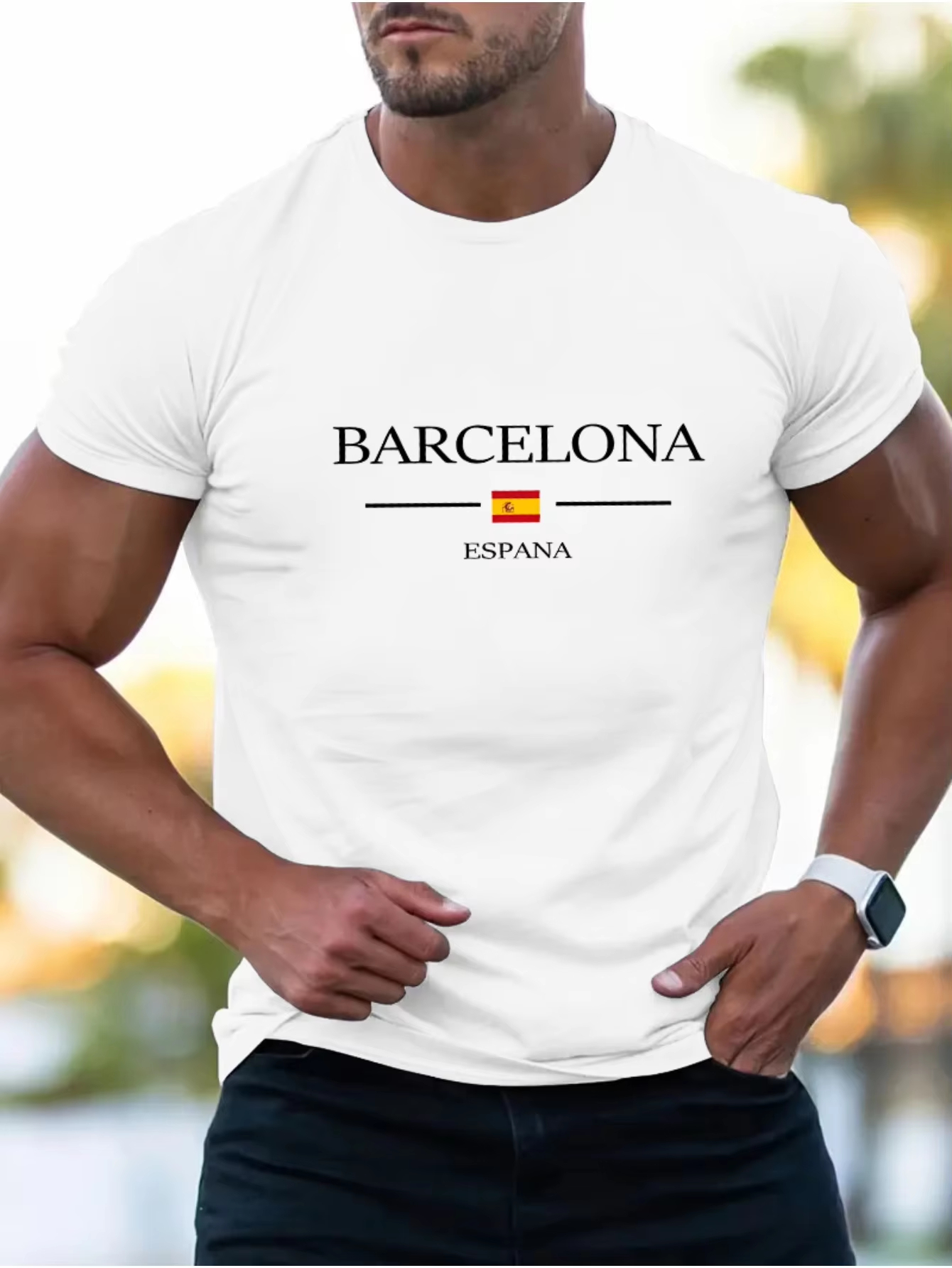 Summer Men's Casual Loose Barc - Street Fashion Barcelona recensie en prijs