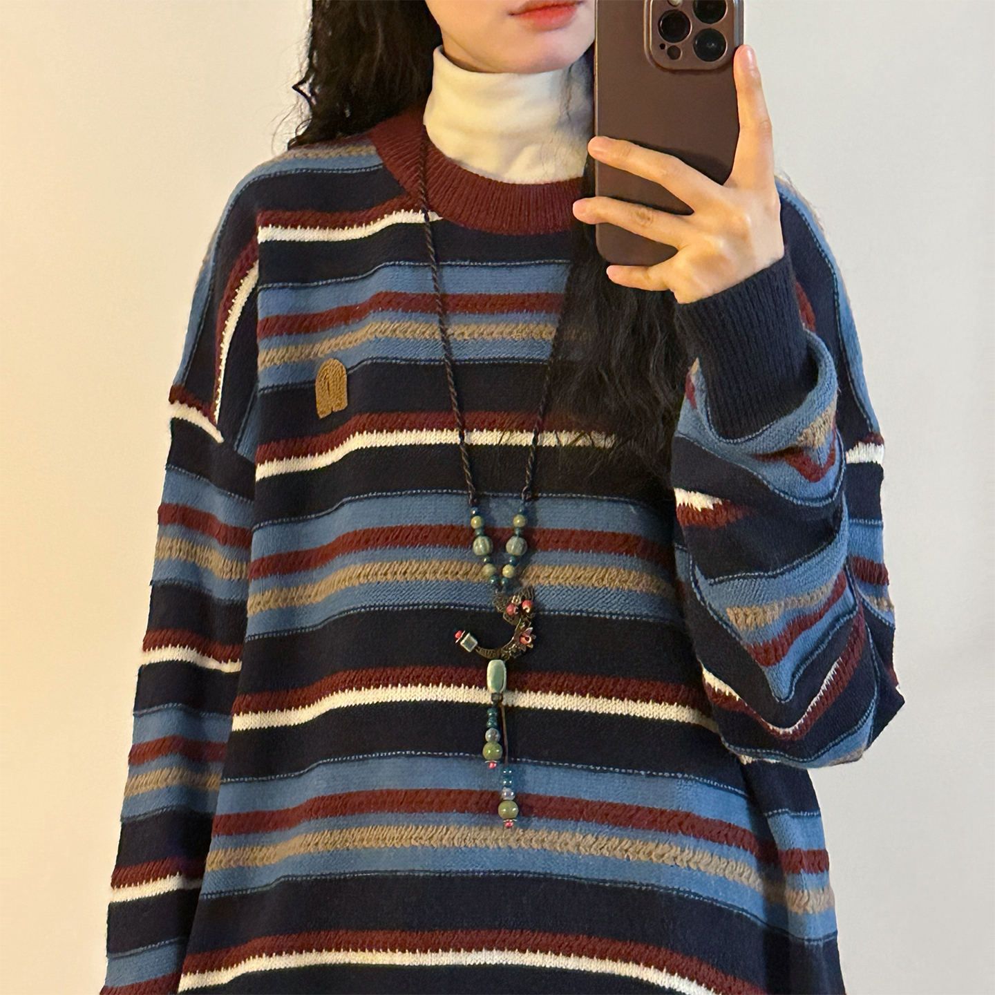 Retro Loose Color Block Stripe - Street Fashion Online recensie en prijs