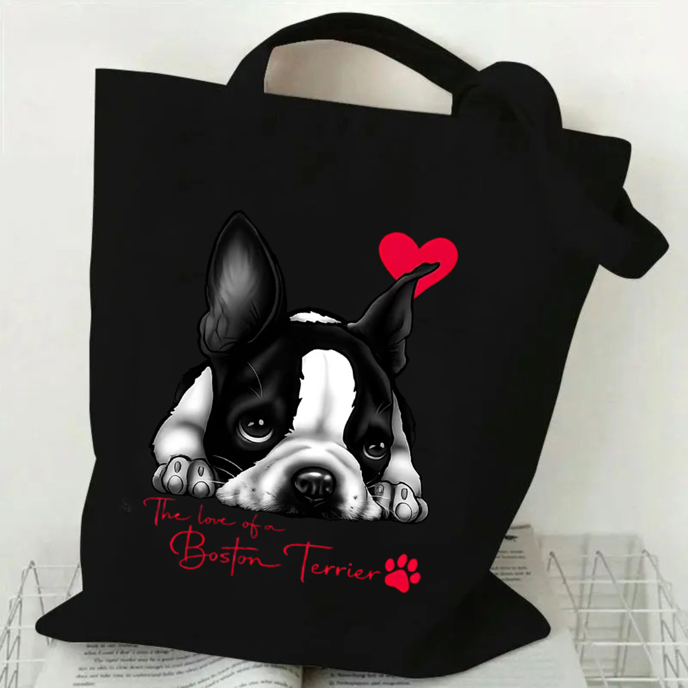 Cute Boston Terrier Canvas Tot - Tote Bag Canvas Print recensie en prijs
