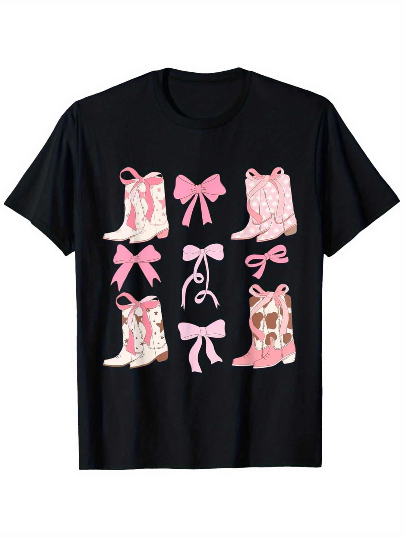 Coquette Pink Bow Cow Boots Ha - Street Fashion Co recensie en prijs