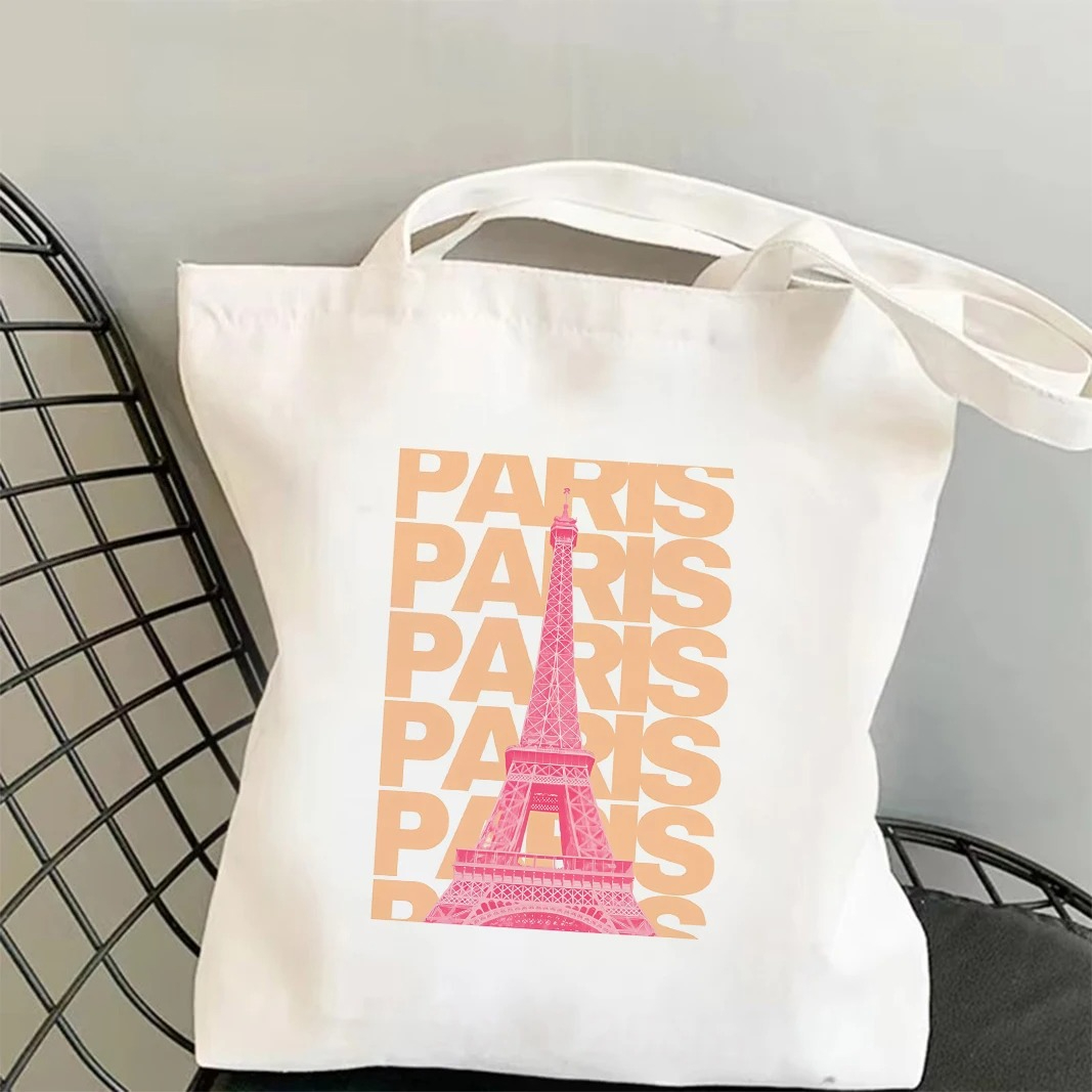 Chicago London Eiffel Tower Gr - Tote Bag Canvas Print recensie en prijs