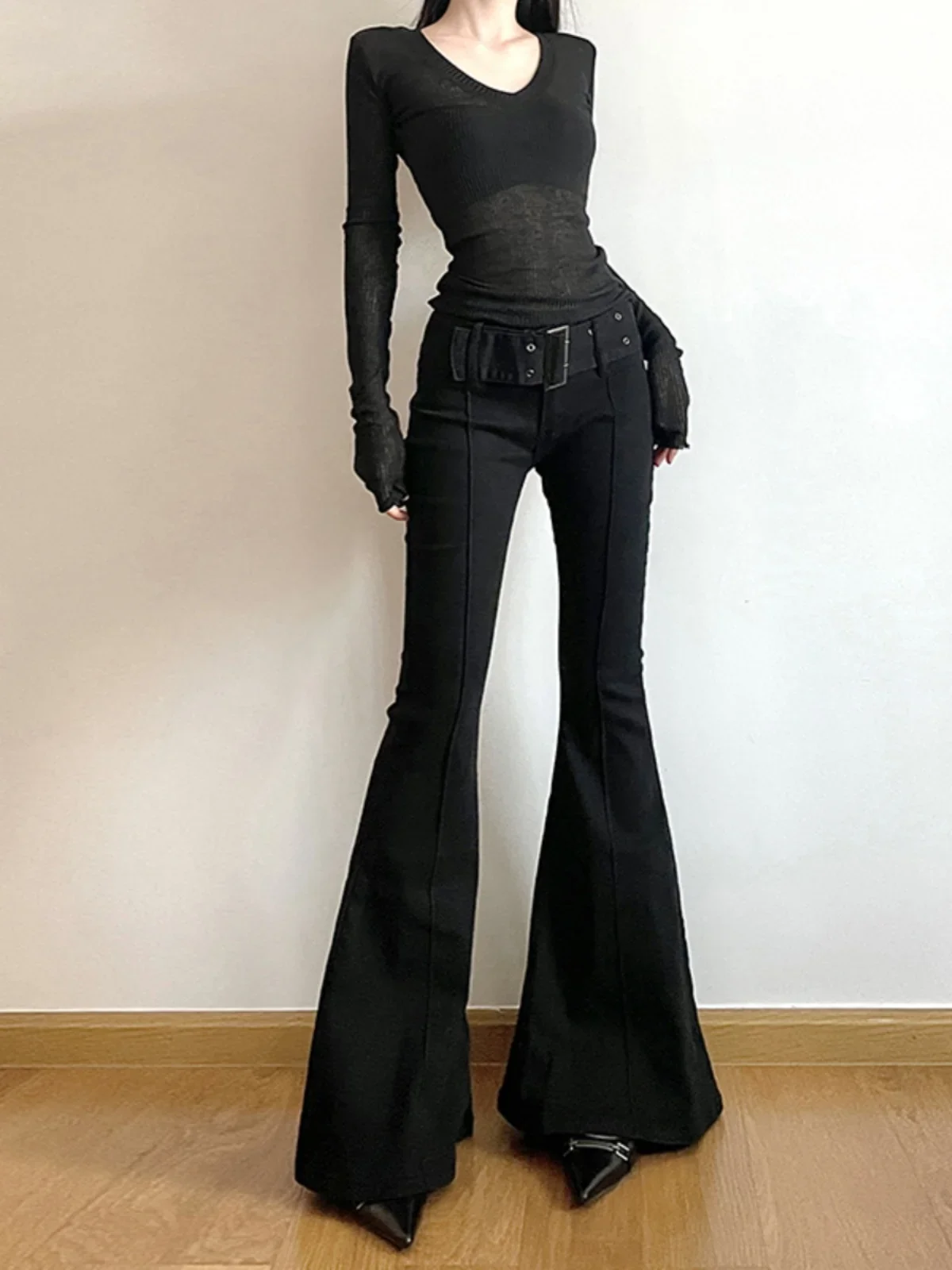 Women's Black Flared Pants Ret - Fashion Street Yoga recensie en prijs