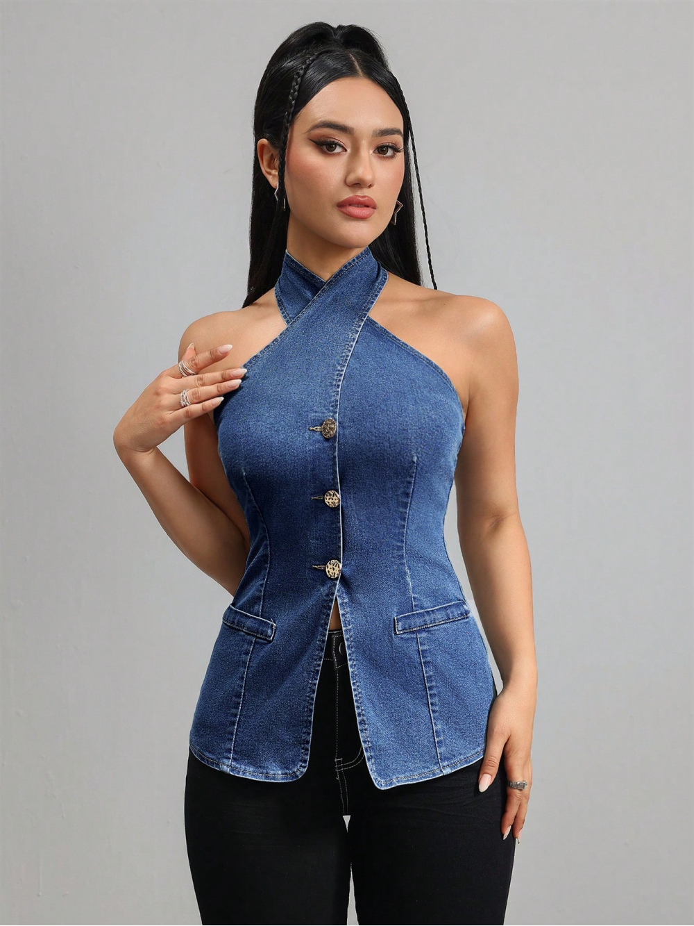 2026 new neck hanging sleevele - Street Fashion American recensie en prijs