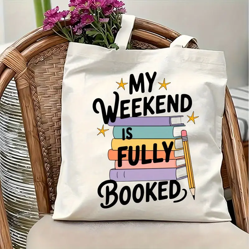 My Weekend Is Fully Booked Can - Tote Bag Canvas Print recensie en prijs