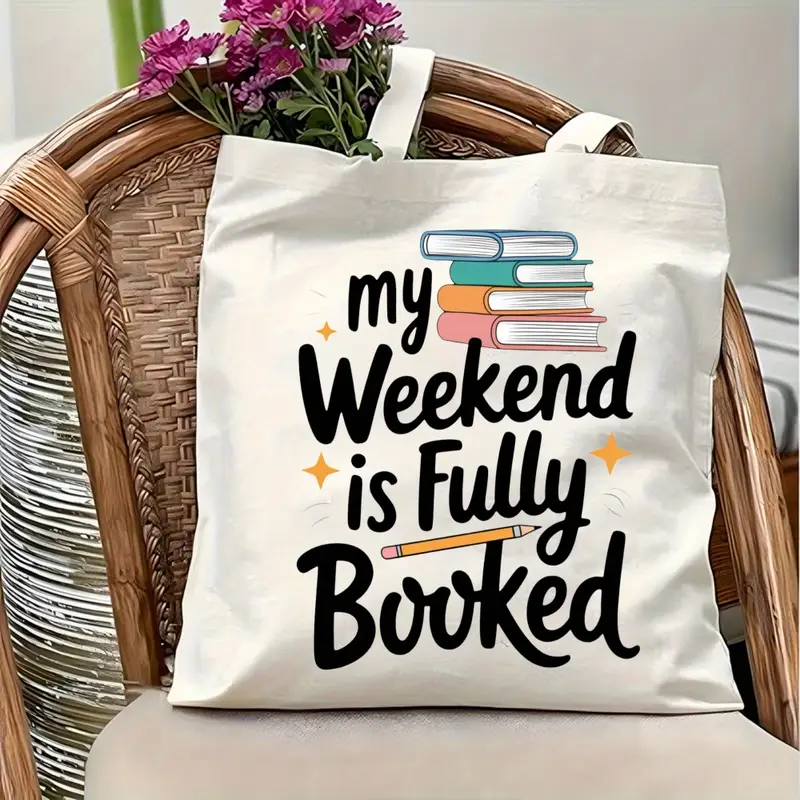My Weekend Is Fully Booked Can - Tote Bag Canvas Print recensie en prijs