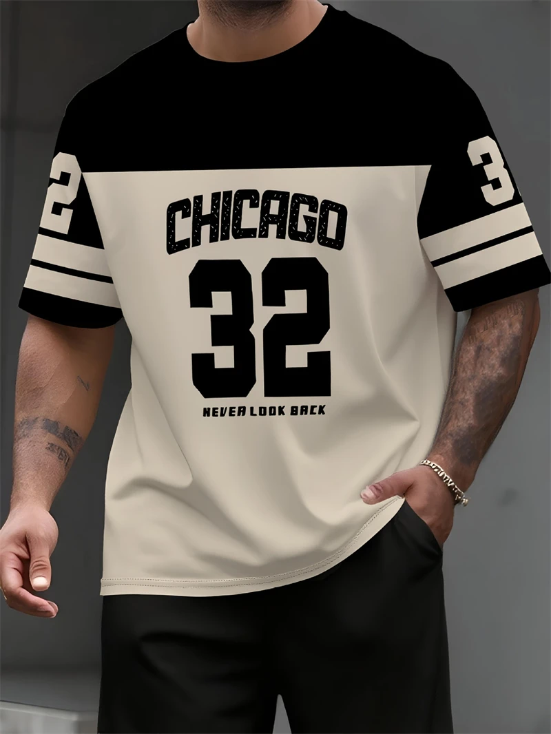 Mens Chicago 32 Number Print T - Street Fashion Chicago recensie en prijs