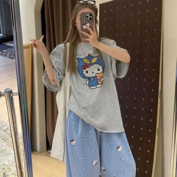 Short Sleeved Hello Kitty Prin - Street For Fashion recensie en prijs