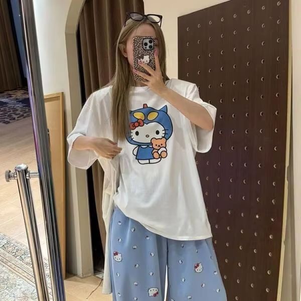 Short Sleeved Hello Kitty Prin - Street For Fashion recensie en prijs