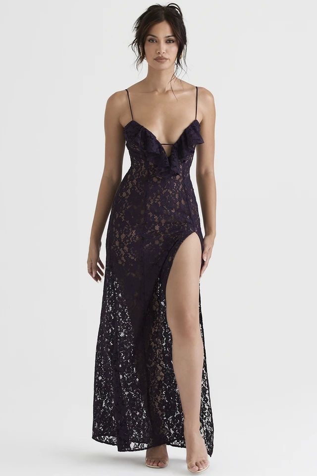 Slim Fit Deep V Lace Dress Wom - Street Fashion Online recensie en prijs