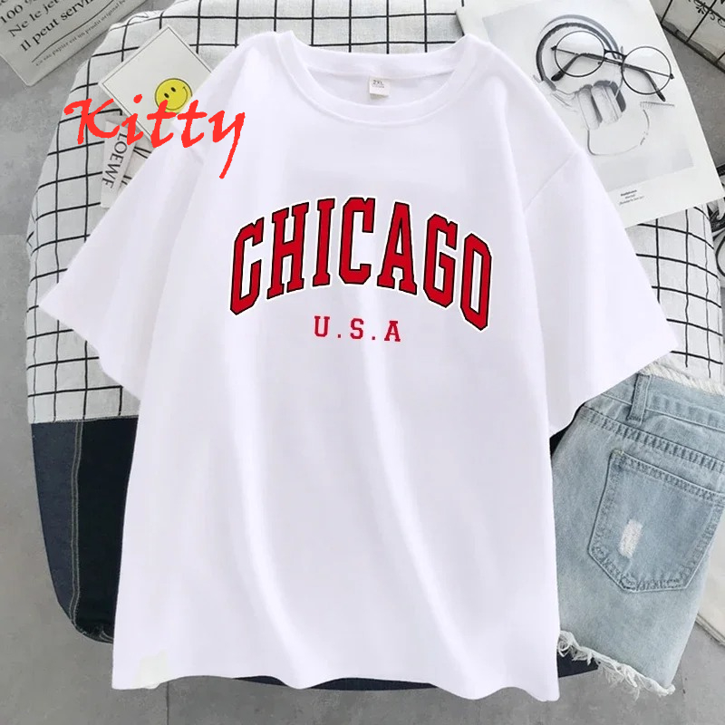 Chicago Usa City Letter Graphi - Street Fashion Chicago recensie en prijs