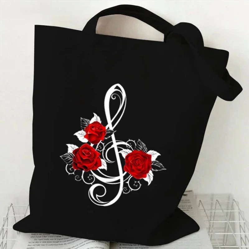 Music Note Heartbeat Printed C - Tote Bag Canvas Print recensie en prijs