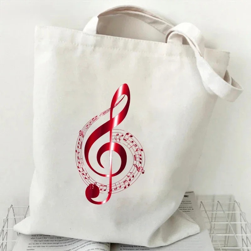 Music Note Heartbeat Printed C - Tote Bag Canvas Print recensie en prijs