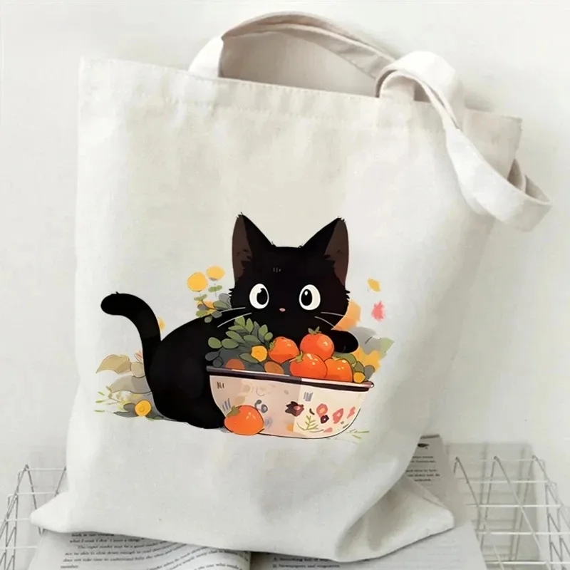 Cat and Book Canvas Handbag La - Tote Bag Canvas Print recensie en prijs