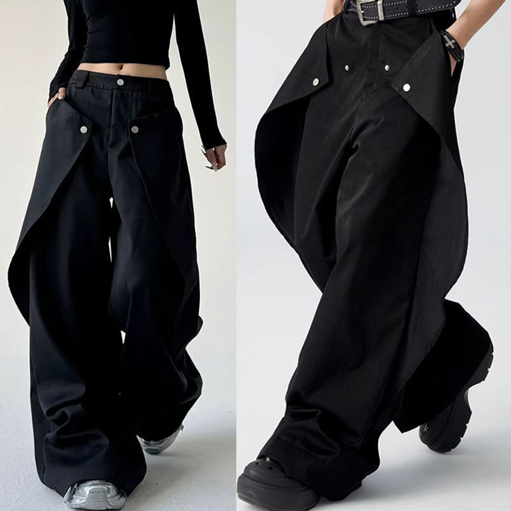 Mens Trousers Stitching Double - Street Fashion Men 2025 recensie en prijs